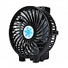 Вентилятор аккумуляторный мини с ручкой USB диаметр 10см Handy Mini Fan черный