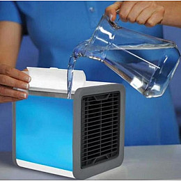 Портативный мини кондиционер LED Arctic Air Original 10 Вт c функциями охлаждения, очистки, увлажнения воздуха с украинской инструкцией Белый
