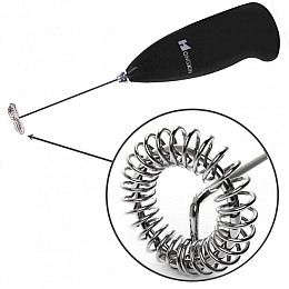 Ручной портативный миксер для молока Hongxin, латте-мейкер, капучинатор  Черный