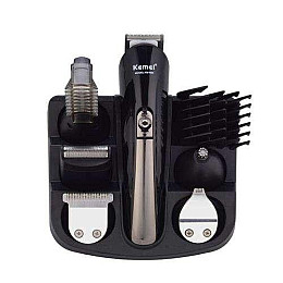 Универсальная машинка для стрижки Kemei KM-600 11 в 1 тример бритва Black (200154)