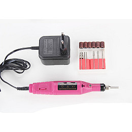 Машинка-фрезер для полировки ногтей маникюра и педикюра MHZ MM 300 Розовая (006219)