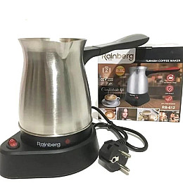 Турка электрическая Rainberg 220V/600W 0.5 L Стальная (RB612)