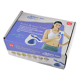 Вибромассажер ручной As Seen On TV Relax & Tone + насадка с шариками (1001250-WhiteBlue-0)