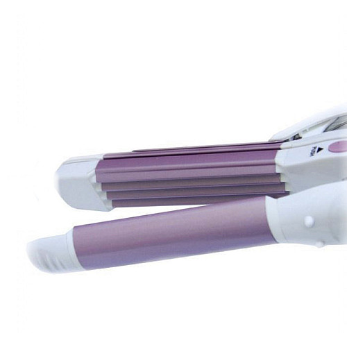 Плойка для волос PROMOTEC PM1213 3 в 1 220V 100W Белая с розовым