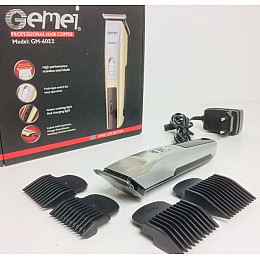 Машинка для стрижки волос Gemei GM6022 аккумуляторная Серебристая (301070)