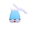 Раскладной силиконовый электрочайник Kettle 0.75 л Белый с голубым