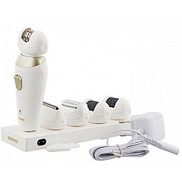 Универсальный эпилятор Gemei GM-7005 5 в 1 Белый с золотистым