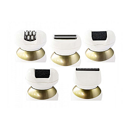 Универсальный эпилятор Gemei GM-7005 5 в 1 Белый с золотистым