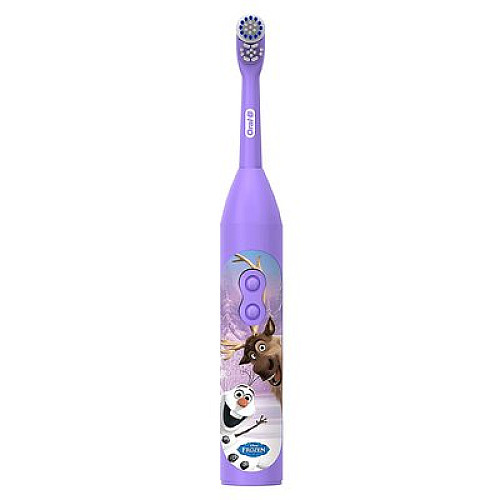 Электрическая детская зубная щетка на батарейках "Oral-B" Frozen несъёмная насадка (TP0021-1)