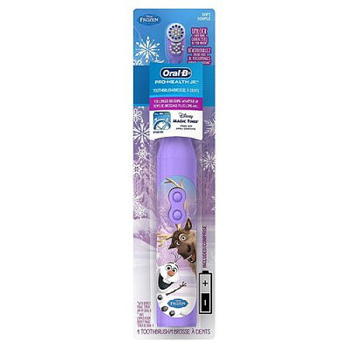 Электрическая детская зубная щетка на батарейках "Oral-B" Frozen несъёмная насадка (TP0021-1)