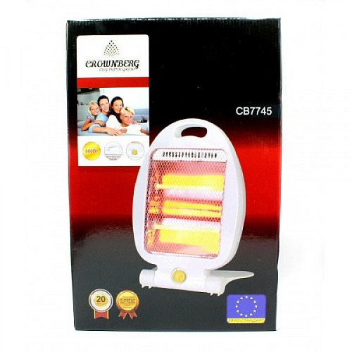 Обогреватель инфракрасный кварцевый Crownberg CB-7745 800W White (112154)