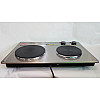 Настольная плита электрическая на 2 конфорки DSP KD-4047 1500W Steel (112662)
