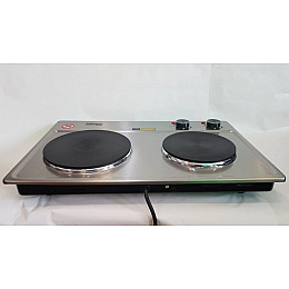 Настольная плита электрическая на 2 конфорки DSP KD-4047 1500W Steel (112662)