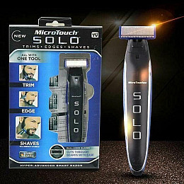 Триммер для бороды 3 в 1 Micro Touch Solo Trimmer ART-368/ 4249 Черный