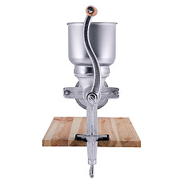 Мельница для зерна ручная Kamille 28 х 9 х 41 см Хром