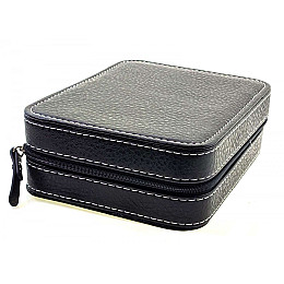 Дорожный футляр для 4 часов Duke на молнии черный (DN32752)