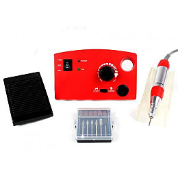 Фрезер для педикюра и маникюра Nail Polisher DM-211 с педалью, красный