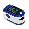 Пульсоксиметр Pulse Oximeter Healer AD807 электронный на палец Синий