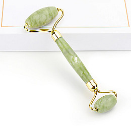 Роллер для массажа лица Lesko MA-1 из натурального камня Бирюза