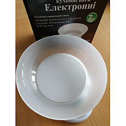 Весы Кухонные DOMOTEC MS-126 на 7 кг 5382 с чашей + батарейки