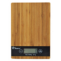 Кухонные электронные деревянные весы Domotec MS-A до 5 кг Коричневый (258683)