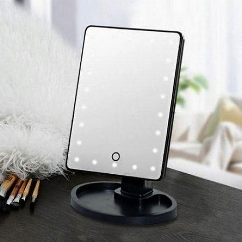 Косметическое зеркало Large 22 с LED подсветкой Black (kz014-hbr)