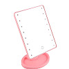 Косметическое зеркало Large 22 с LED подсветкой Pink (kz027-hbr)