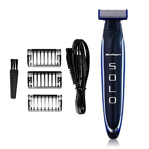 Триммер для бороды Micro Touch SOLO машинка для стрижки Black-Blue (kz004-hbr)