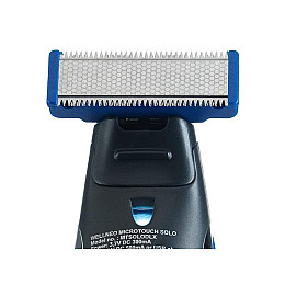 Тример для бороди Micro Touch SOLO машинка для стрижки Black-Blue (kz004-hbr)