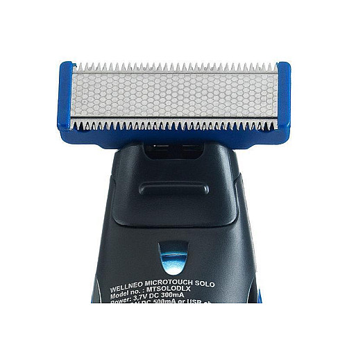 Триммер для бороды Micro Touch SOLO машинка для стрижки Black-Blue (kz004-hbr)