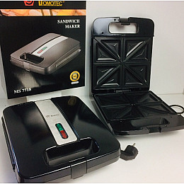 Сендвічниця Domotec MS 7718/ 6745 4 скибочки Чорна