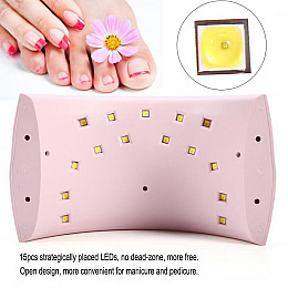 Лампа для гель лака 24W/ SUN-9C Розовая