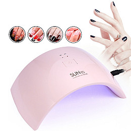 Лампа для гель лака 24W/ SUN-9C Розовая