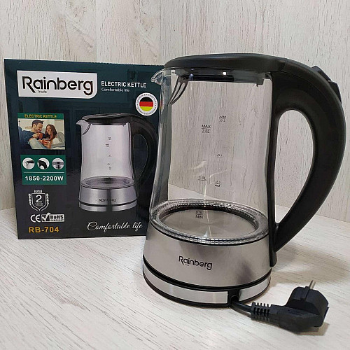Электрочайник Rainberg RB-704 2200W 2 л Прозрачный