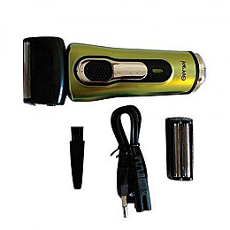 Електробритва Gemei сіткова з триммером Зелено-чорна (GM-7110-green)