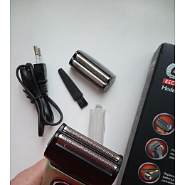 Електробритва Gemei сіткова з триммером Зелено-чорна (GM-7110-green)