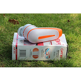 Машинка для стрижки катишків Gemei акумуляторна Original Біло-жовтогаряча (GM-231)