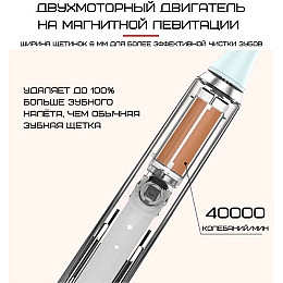 Электрическая зубная щетка звуковая Seago SG972 Sonic Взрослая Красная (263)