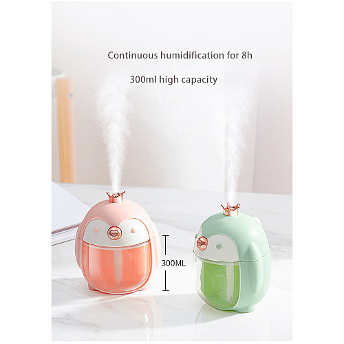 Портативный мини-увлажнитель воздуха Fuliying с ночником Зеленый (AirMist200QE)