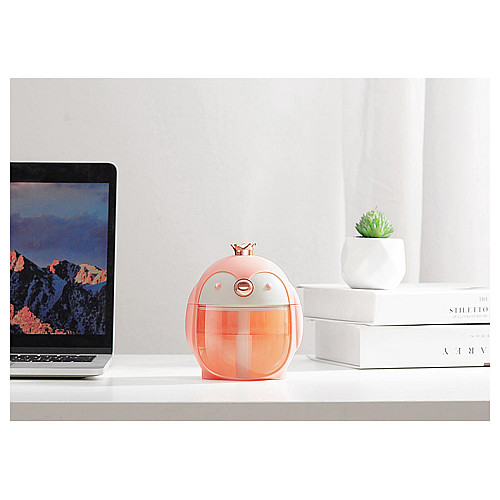 Портативный мини-увлажнитель воздуха Fuliying с ночником Розовый (AirMist201QE)