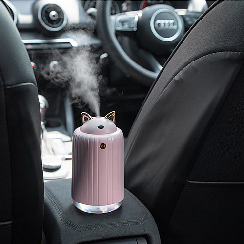 Портативный мини-увлажнитель воздуха Fuliying в форме кошки Розовый (AirMist200LM-P)