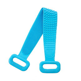 Масажер-мочалка ST Dual Sided Back Scrubber двостороння силіконова для тіла Блакитний