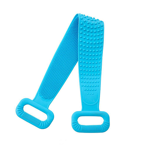 Масажер-мочалка ST Dual Sided Back Scrubber двостороння силіконова для тіла Блакитний
