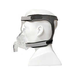 Носоротовая маска Сипап для аппаратов неинвазивной вентиляции легких размер М Прозрачная