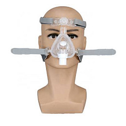 Сипап маска носовая для ИВЛ - размер М Прозрачная