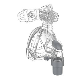 Сипап маска носовая для ИВЛ - размер М Прозрачная