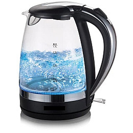 Стеклянный электрический чайник Domotec MS-8110 2 л Прозрачный