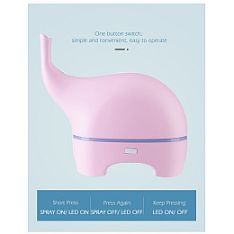 Зволожувач повітря Ultrasonic Слон Рожевий