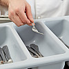 Лоток для столовых приборов One Chef 52х29х10 см Серый