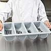 Лоток для столовых приборов One Chef 52х29х10 см Серый